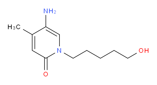 5-amino-1-(5-hydroxypentyl)-4-methyl-1,2-dihydropyridin-2-one