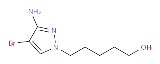 5-(3-amino-4-bromo-1H-pyrazol-1-yl)pentan-1-ol