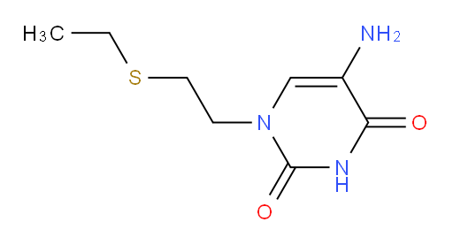 5-amino-1-[2-(ethylsulfanyl)ethyl]-1,2,3,4-tetrahydropyrimidine-2,4-dione