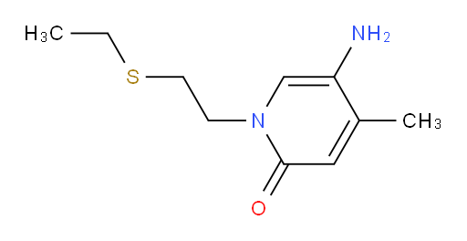 5-amino-1-[2-(ethylsulfanyl)ethyl]-4-methyl-1,2-dihydropyridin-2-one