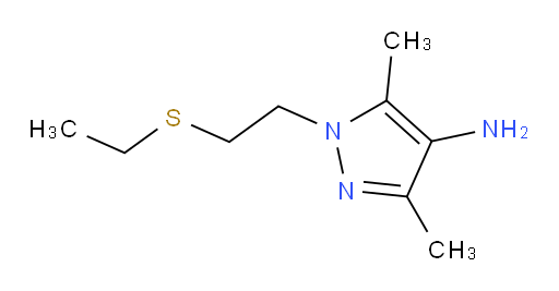 1-[2-(ethylsulfanyl)ethyl]-3,5-dimethyl-1H-pyrazol-4-amine