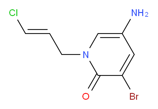 5-amino-3-bromo-1-(3-chloroprop-2-en-1-yl)-1,2-dihydropyridin-2-one