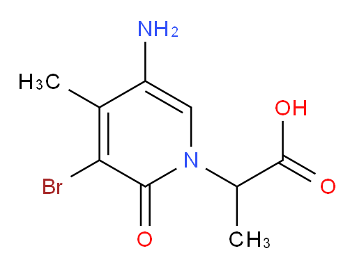 2-(5-amino-3-bromo-4-methyl-2-oxo-1,2-dihydropyridin-1-yl)propanoic acid