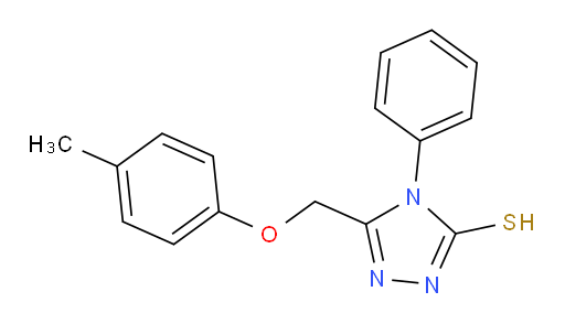 5-[(4-methylphenoxy)methyl]-4-phenyl-4H-1,2,4-triazole-3-thiol