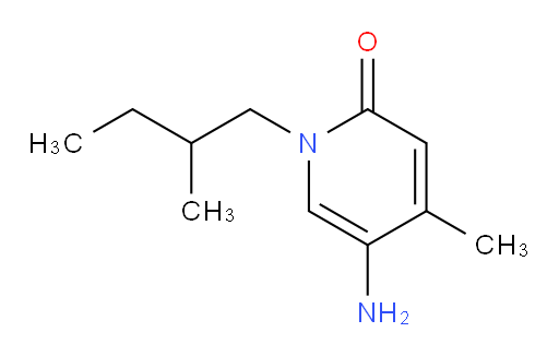 5-amino-4-methyl-1-(2-methylbutyl)-1,2-dihydropyridin-2-one