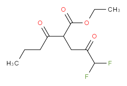 ethyl 2-(3,3-difluoro-2-oxopropyl)-3-oxohexanoate