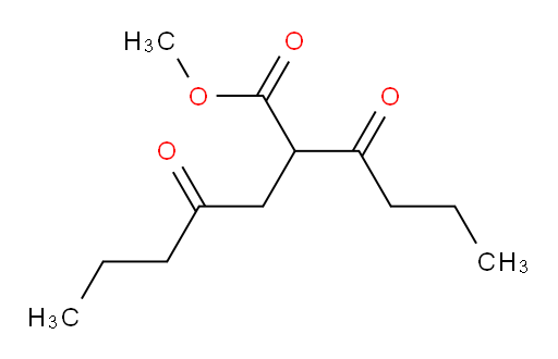 methyl 2-butanoyl-4-oxoheptanoate