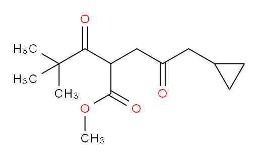 methyl 2-(3-cyclopropyl-2-oxopropyl)-4,4-dimethyl-3-oxopentanoate