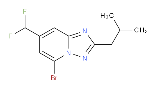 5-bromo-7-(difluoromethyl)-2-(2-methylpropyl)-[1,2,4]triazolo[1,5-a]pyridine