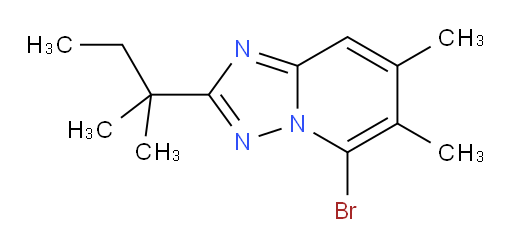 5-bromo-6,7-dimethyl-2-(2-methylbutan-2-yl)-[1,2,4]triazolo[1,5-a]pyridine