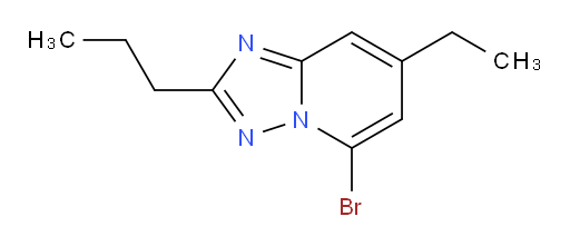 5-bromo-7-ethyl-2-propyl-[1,2,4]triazolo[1,5-a]pyridine