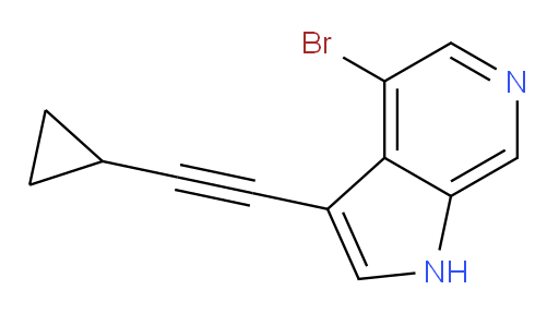 4-bromo-3-(2-cyclopropylethynyl)-1H-pyrrolo[2,3-c]pyridine