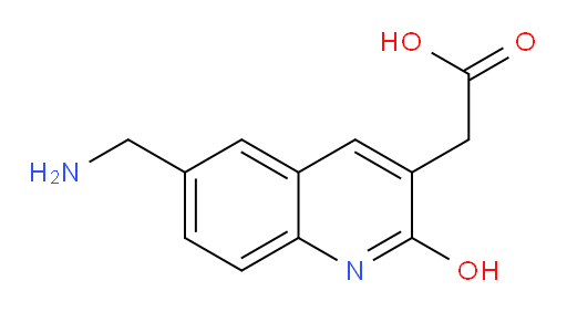 2-[6-(aminomethyl)-2-hydroxyquinolin-3-yl]acetic acid