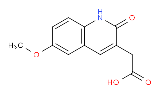 2-(6-methoxy-2-oxo-1,2-dihydroquinolin-3-yl)acetic acid