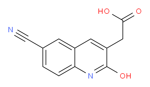 2-(6-cyano-2-hydroxyquinolin-3-yl)acetic acid