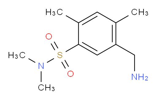 5-(aminomethyl)-N,N,2,4-tetramethylbenzene-1-sulfonamide