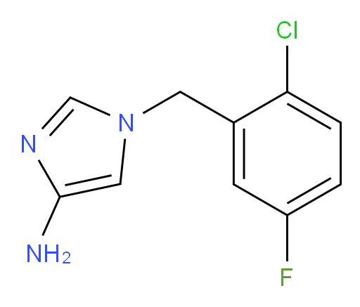 1-[(2-chloro-5-fluorophenyl)methyl]-1H-imidazol-4-amine