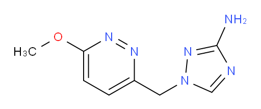 1-[(6-methoxypyridazin-3-yl)methyl]-1H-1,2,4-triazol-3-amine