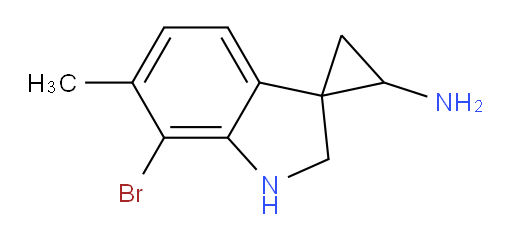 7'-bromo-6'-methyl-1',2'-dihydrospiro[cyclopropane-1,3'-indole]-2-amine