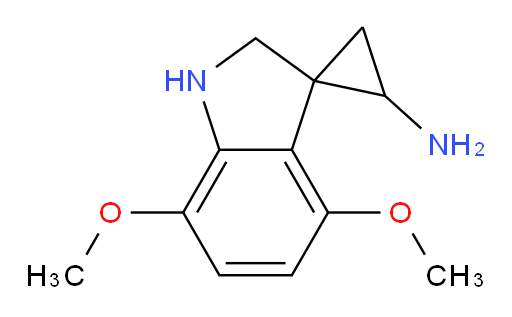 4',7'-dimethoxy-1',2'-dihydrospiro[cyclopropane-1,3'-indole]-2-amine