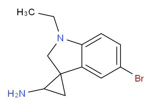 5'-bromo-1'-ethyl-1',2'-dihydrospiro[cyclopropane-1,3'-indole]-2-amine