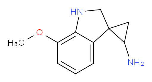 7'-methoxy-1',2'-dihydrospiro[cyclopropane-1,3'-indole]-2-amine