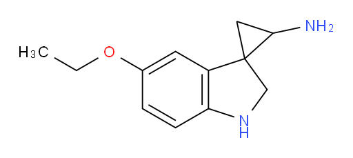 5'-ethoxy-1',2'-dihydrospiro[cyclopropane-1,3'-indole]-2-amine