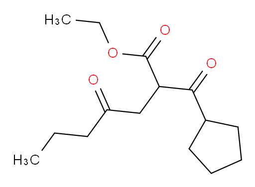 ethyl 2-cyclopentanecarbonyl-4-oxoheptanoate