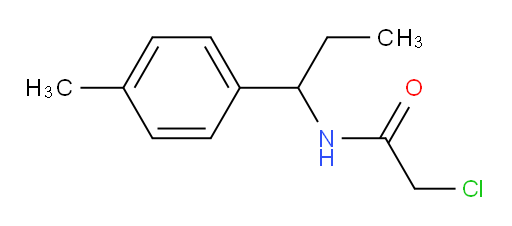 2-chloro-N-[1-(4-methylphenyl)propyl]acetamide