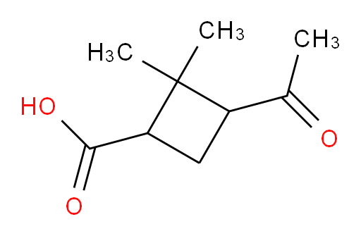 3-acetyl-2,2-dimethylcyclobutane-1-carboxylic acid
