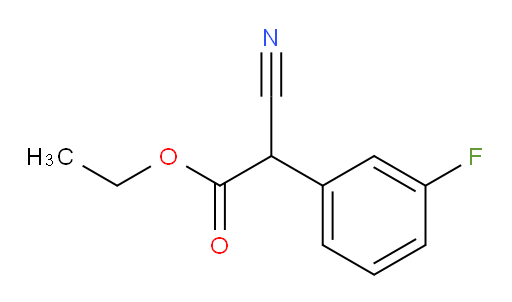 ethyl 2-cyano-2-(3-fluorophenyl)acetate