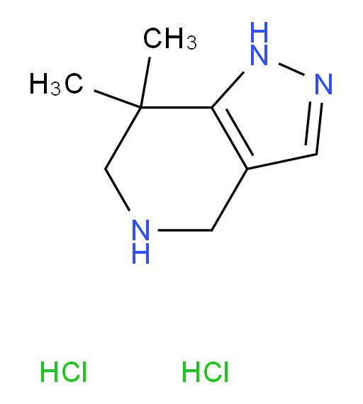 7,7-dimethyl-1H,4H,5H,6H,7H-pyrazolo[4,3-c]pyridine dihydrochloride