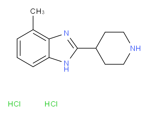 4-methyl-2-(piperidin-4-yl)-1H-1,3-benzodiazole dihydrochloride