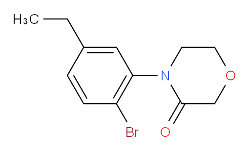 4-(2-bromo-5-ethylphenyl)morpholin-3-one