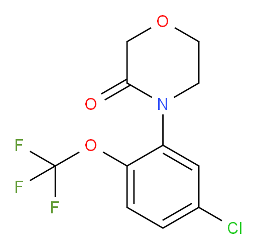 4-[5-chloro-2-(trifluoromethoxy)phenyl]morpholin-3-one