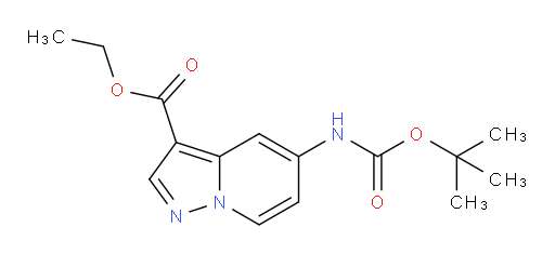 Ethyl 5-((tert-butoxycarbonyl)amino)pyrazolo[1,5-a]pyridine-3-carboxylate