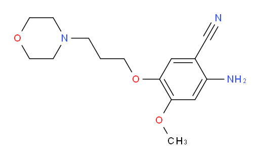 2-amino-4-methoxy-5-(3-morpholinopropoxy)benzonitrile