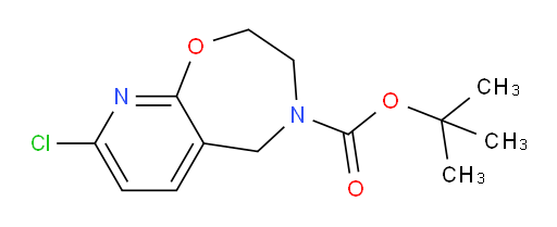 tert-butyl 8-chloro-2,3-dihydropyrido[3,2-f][1,4]oxazepine-4(5H)-carboxylate;Pyrido[3,2-f]-1,4-oxazepine-4(5H)-carboxylic acid, 8-chloro-2,3-dihydro-, 1,1-diMethylethyl ester