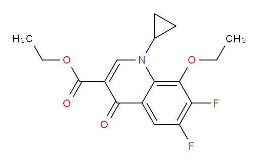 ethyl 1-cyclopropyl-8-ethoxy-6,7-difluoro-4-oxo-1,4-dihydroquinoline-3-carboxylate