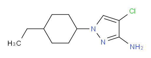 4-chloro-1-(4-ethylcyclohexyl)-1H-pyrazol-3-amine