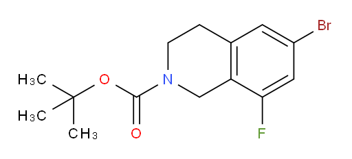 tert-butyl 6-bromo-8-fluoro-3,4-dihydroisoquinoline-2(1H)-carboxylate