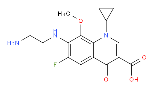 7-[(2-Aminoethyl)amino]-1-cyclopropyl-6-fluoro-1,4-dihydro-8-methoxy-4-oxo-quinolin-3-carboxylic acid