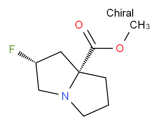 (2R,7aR)-methyl 2-fluorohexahydro-1H-pyrrolizine-7a-carboxylate