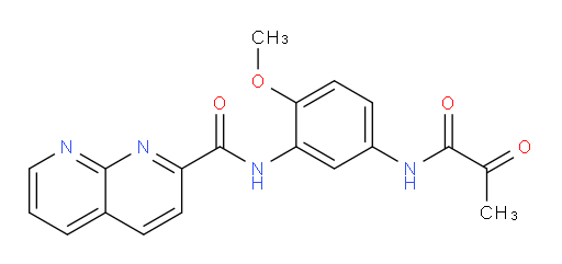 N-(2-methoxy-5-(2-oxopropanamido)phenyl)-1,8-naphthyridine-2-carboxamide