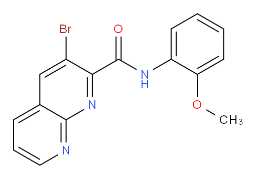 3-bromo-N-(2-methoxyphenyl)-1,8-naphthyridine-2-carboxamide