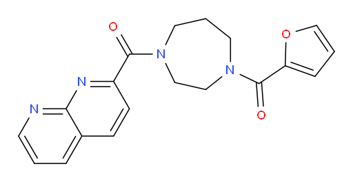 (4-(1,8-naphthyridine-2-carbonyl)-1,4-diazepan-1-yl)(furan-2-yl)methanone