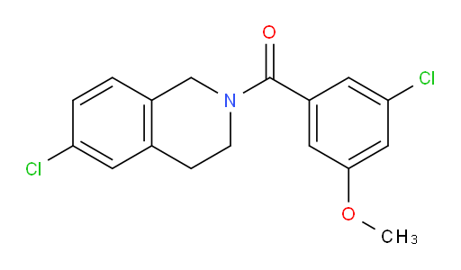 (6-chloro-3,4-dihydroisoquinolin-2(1H)-yl)(3-chloro-5-methoxyphenyl)methanone
