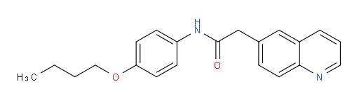 N-(4-butoxyphenyl)-2-(quinolin-6-yl)acetamide