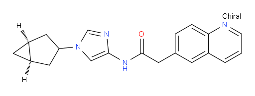 N-(1-((1R,5S)-bicyclo[3.1.0]hexan-3-yl)-1H-imidazol-4-yl)-2-(quinolin-6-yl)acetamide