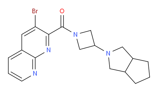 (3-bromo-1,8-naphthyridin-2-yl)(3-(hexahydrocyclopenta[c]pyrrol-2(1H)-yl)azetidin-1-yl)methanone